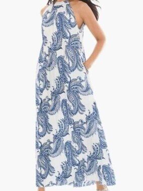 Chico's | Dresses | Chicos Denim Maxi Dress | Poshmark